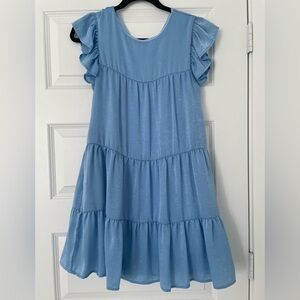 Blue ruffled Altard State dress